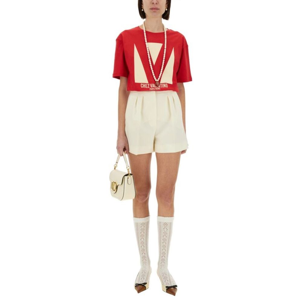 Valentino Women "Chez Valentino" Print T-Shirt - Picture 2 of 4